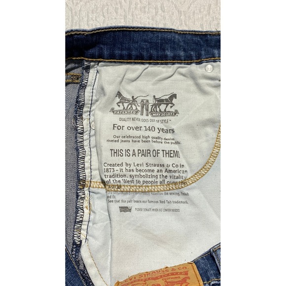 Levi's 559 Relaxed Straight Leg Jeans Men's‎ 36×32 Medium Wash Denim Whiskers - Picture 9 of 9